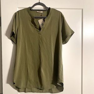 Olive green blouse